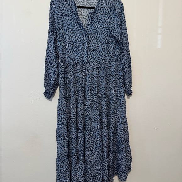 Blue Casual Midi Flowy Dress - Picture 1 of 4